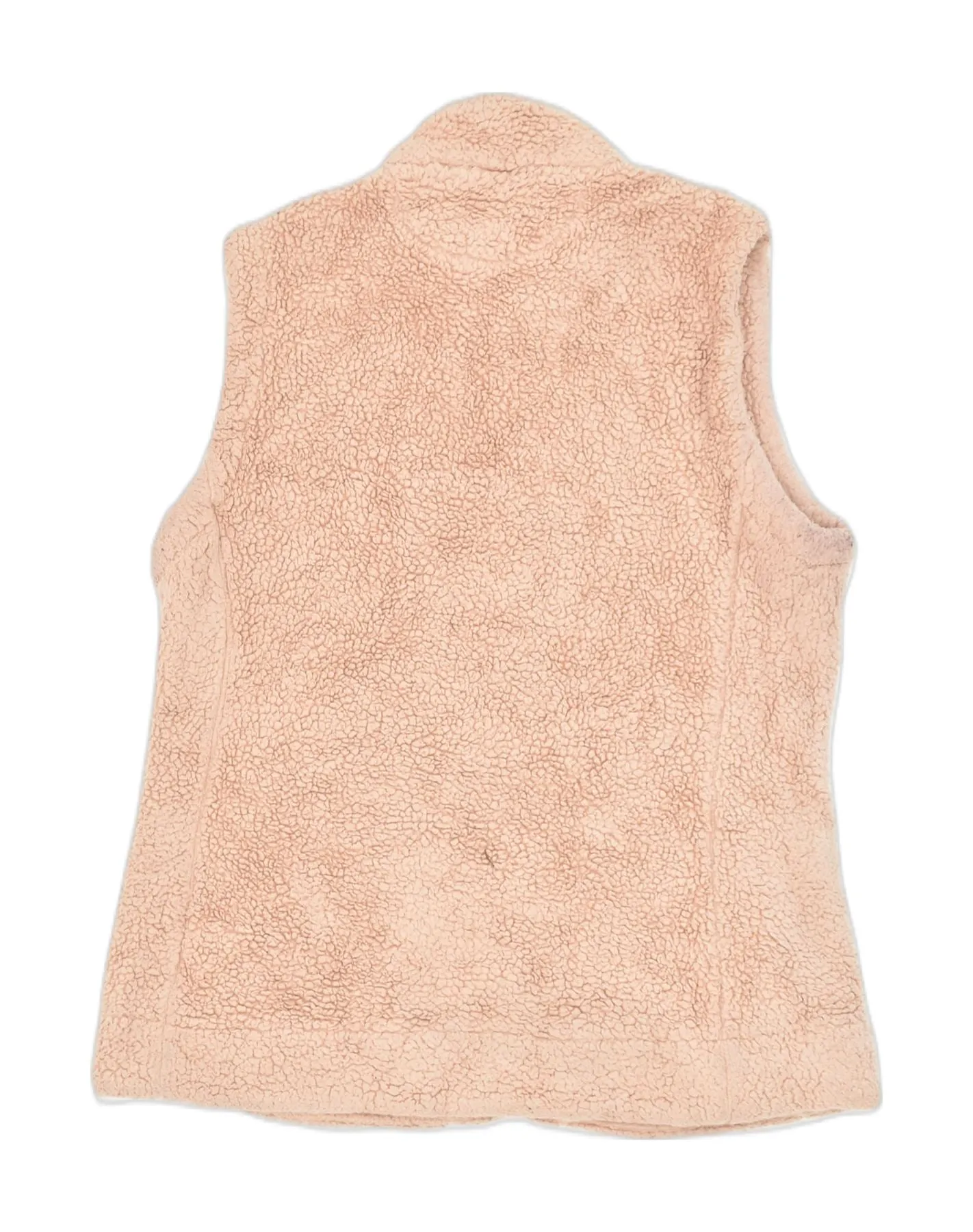 CALVIN KLEIN Womens Fleece Gilet UK 10 Small Pink Polyester