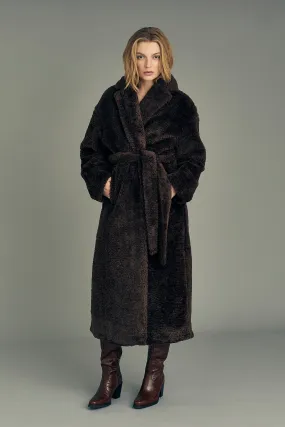 Teddy Long Coat AV4645 - Brown